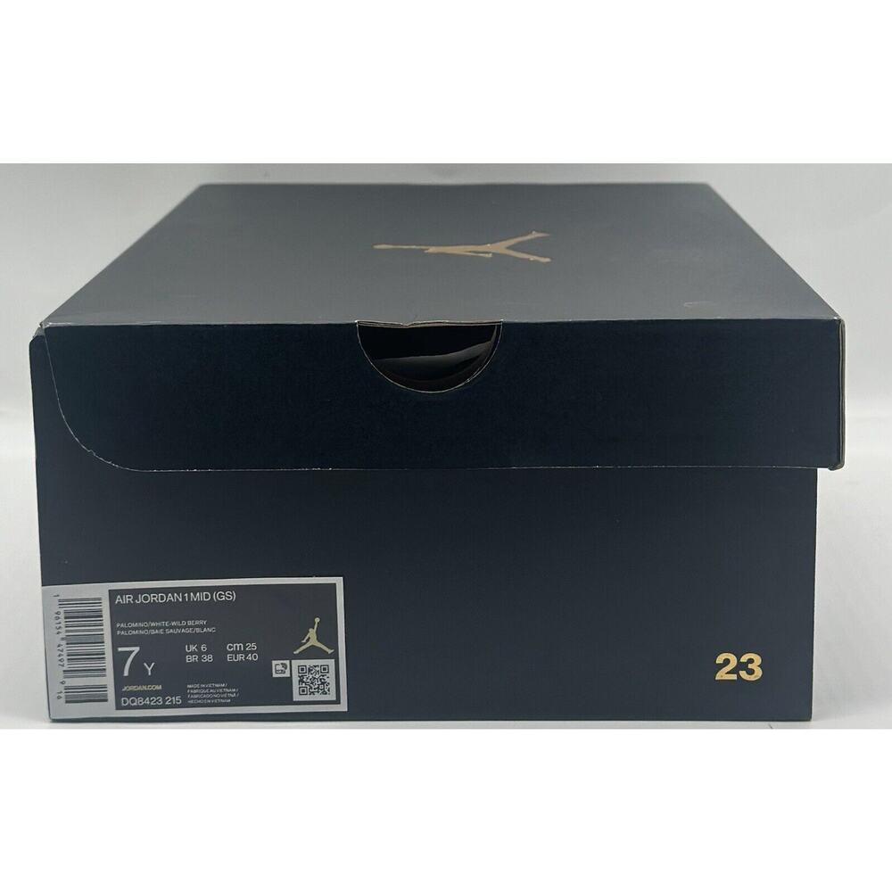 NEW Nike Air Jordan 1 Mid Purple Mocha DQ8423-215 Youth Size 7Y Women’s Size 8.5 - Picture 7 of 7